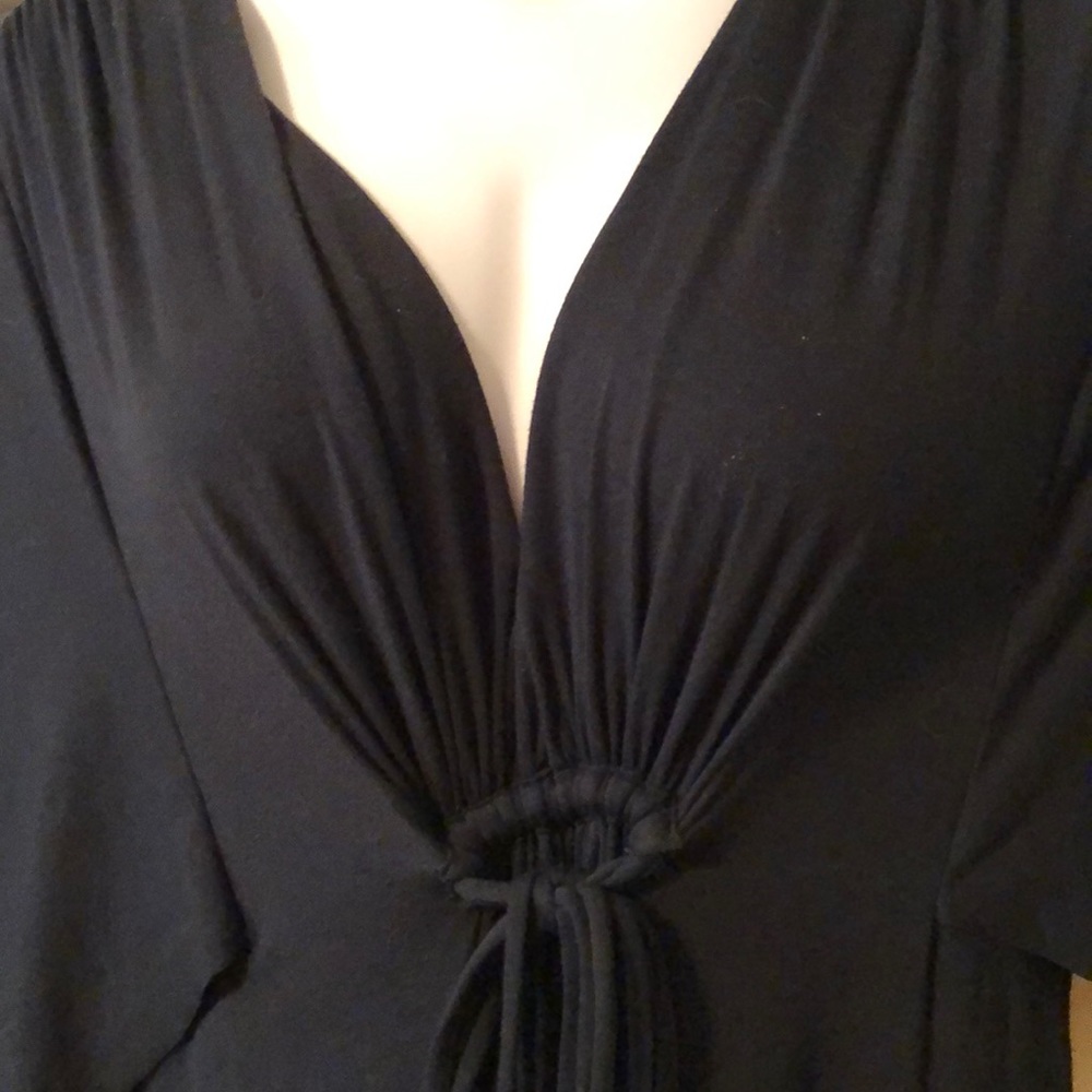 Black Dress New Size 3x Bat Wing Sleeves